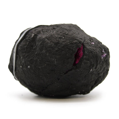 Calsite Geodes - Black Rock - Dark Red / Pink