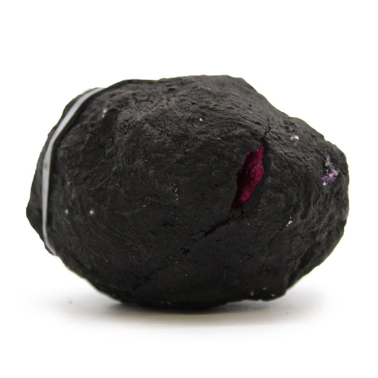Calsite Geodes - Black Rock - Dark Red / Pink