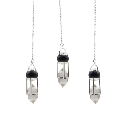 Double Power Pendulum - Obsidian Globe