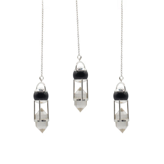 Double Power Pendulum - Obsidian Globe