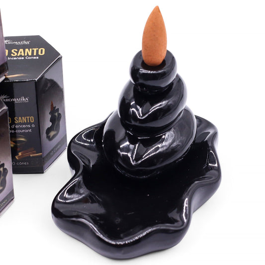 Aromatika Masala Backflow Incense Cones - Palo Santo