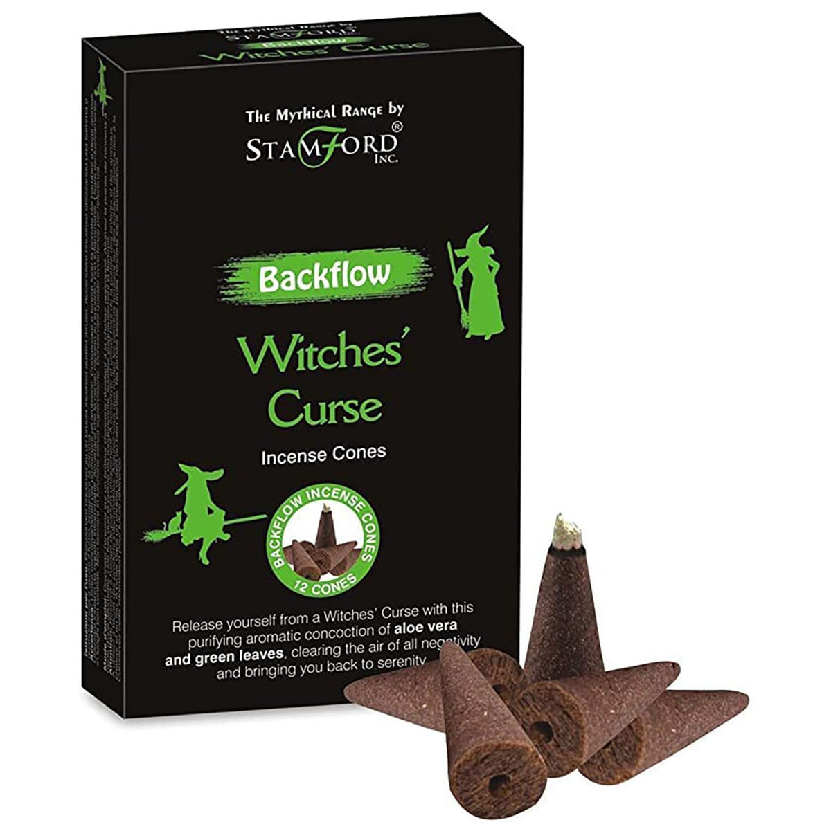 Stamford Mythical Backflow Incense Cones - Witch Curse