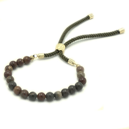 Moss String Bracelet - &nbsp;Picasso Jasper