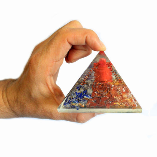 Large Orgonite Pyramid - Ganesh