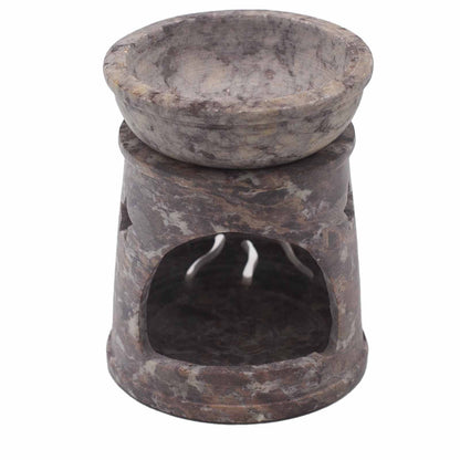 Small Soapstone Oil Burner - Sun & Stars