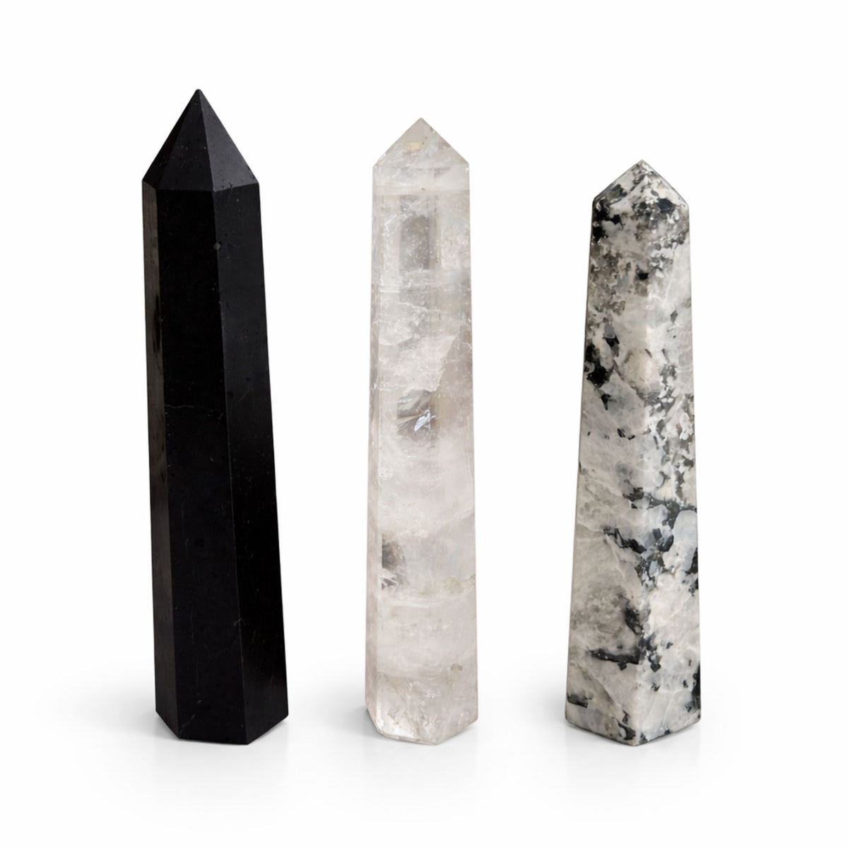Gemstone Six Face Obelisk Point - Black Tourmaline