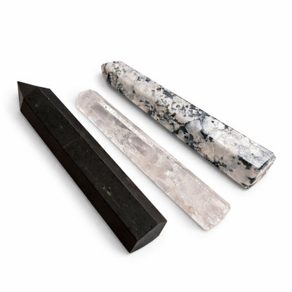 Gemstone Six Face Obelisk Point - Black Tourmaline
