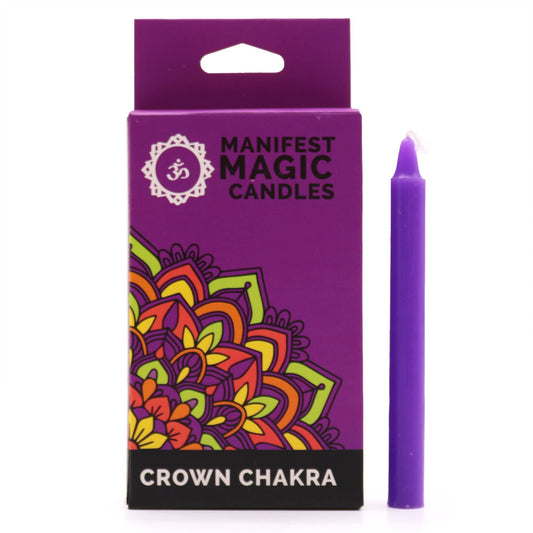 Violet Manifest Magic Candles - Crown Chakra
