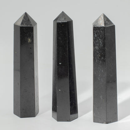 Gemstone Six Face Obelisk Point - Black Tourmaline