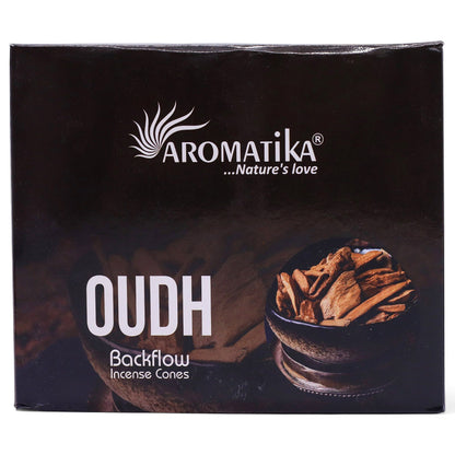 Aromatika Masala Backflow Incense Cones - Oudh