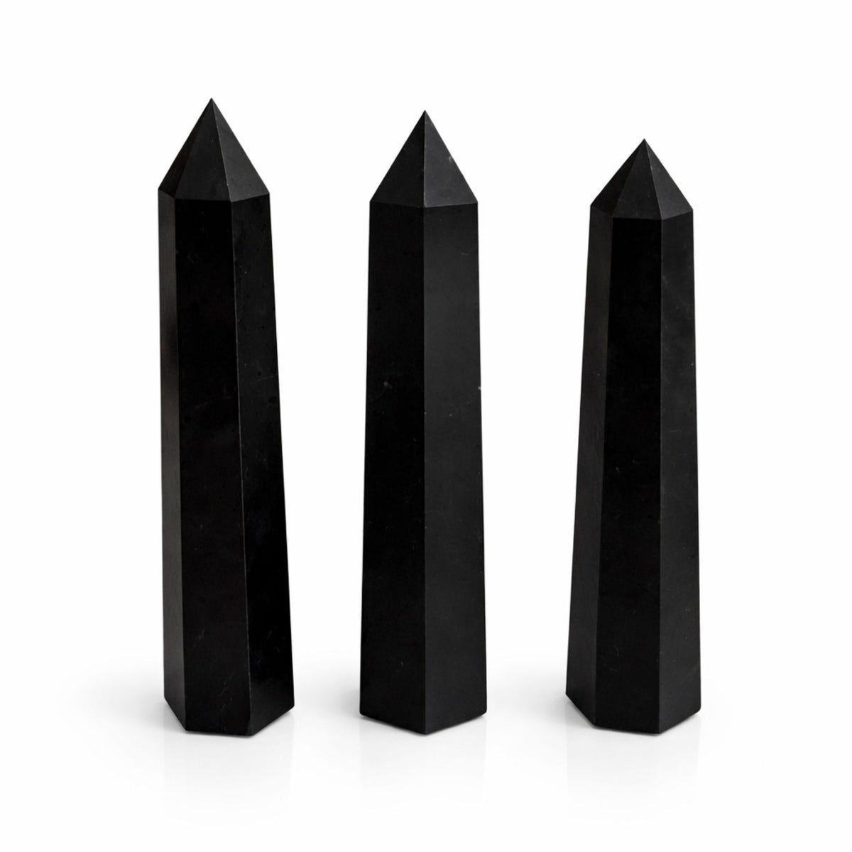 Gemstone Six Face Obelisk Point - Black Tourmaline