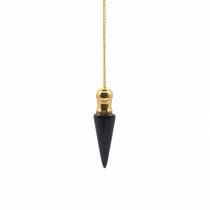 Secret Cavity Discovery of Truth Pendulum - Black Agate