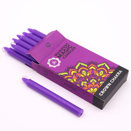 Violet Manifest Magic Candles - Crown Chakra