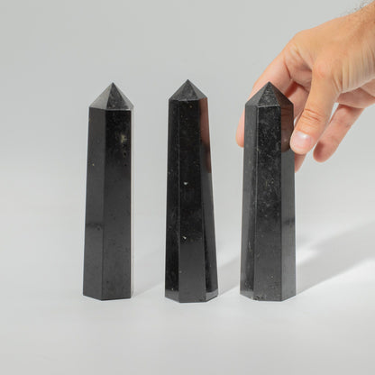 Gemstone Six Face Obelisk Point - Black Tourmaline