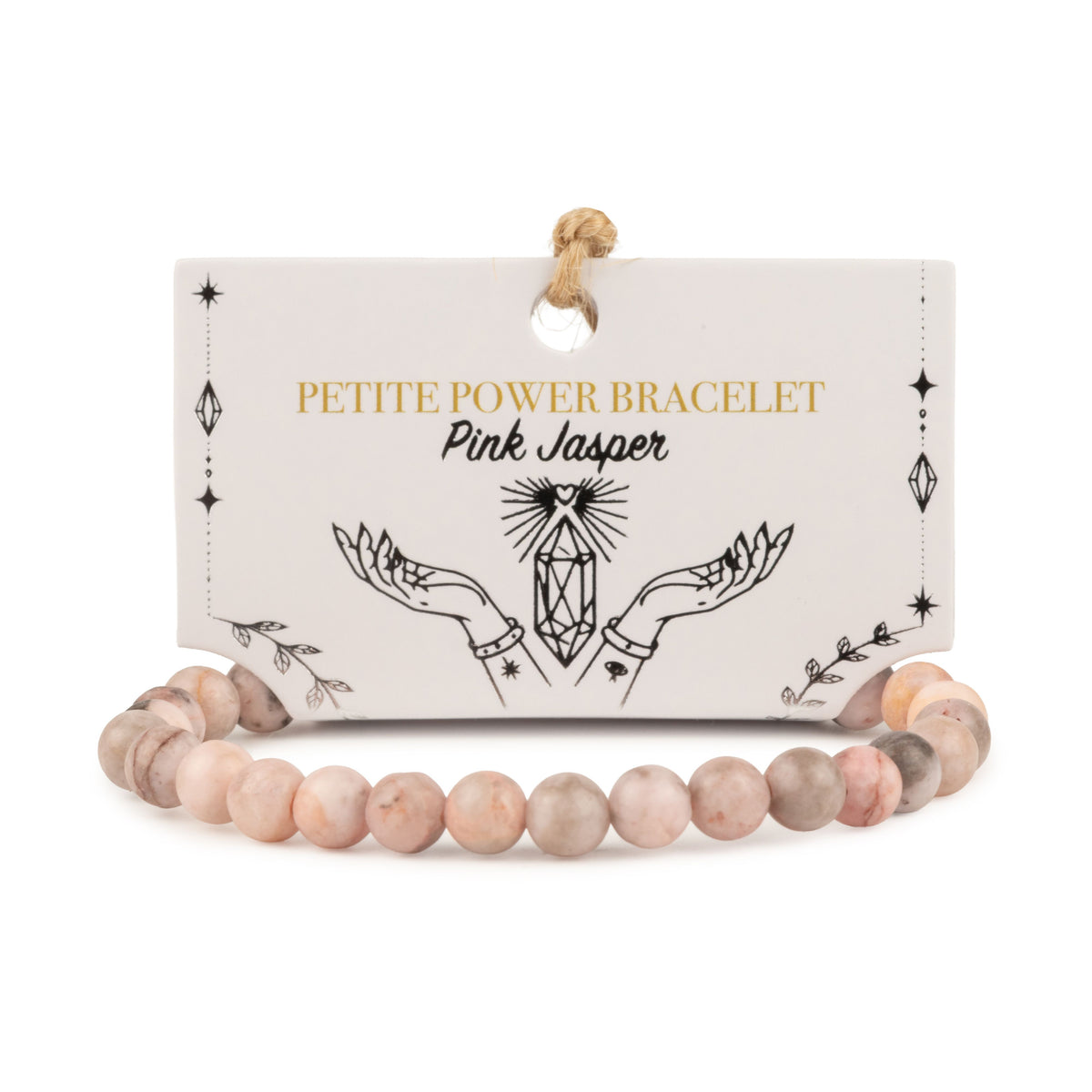 Petite Power Bracelet - Pink Jasper