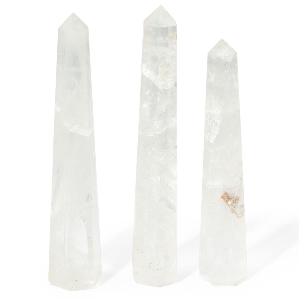 Gemstone Six Face Obelisk Point  - Rock Crystal