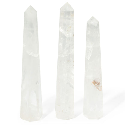 Gemstone Six Face Obelisk Point  - Rock Crystal