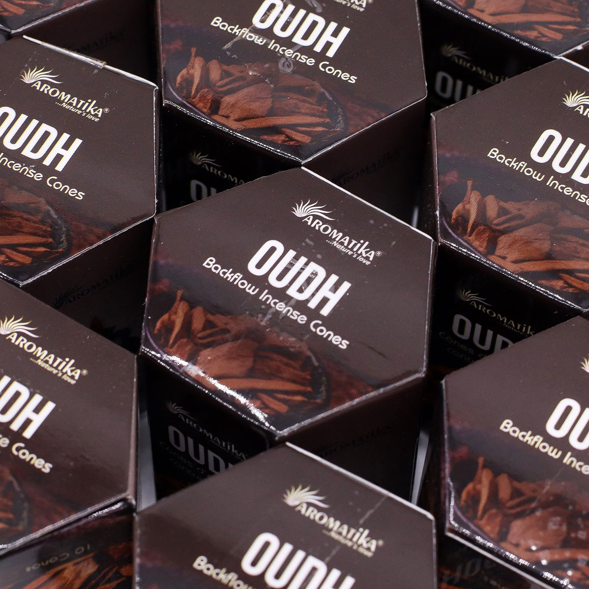 Aromatika Masala Backflow Incense Cones - Oudh