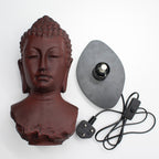 Buddha Bust Lamp Molton Lava - Oval stand