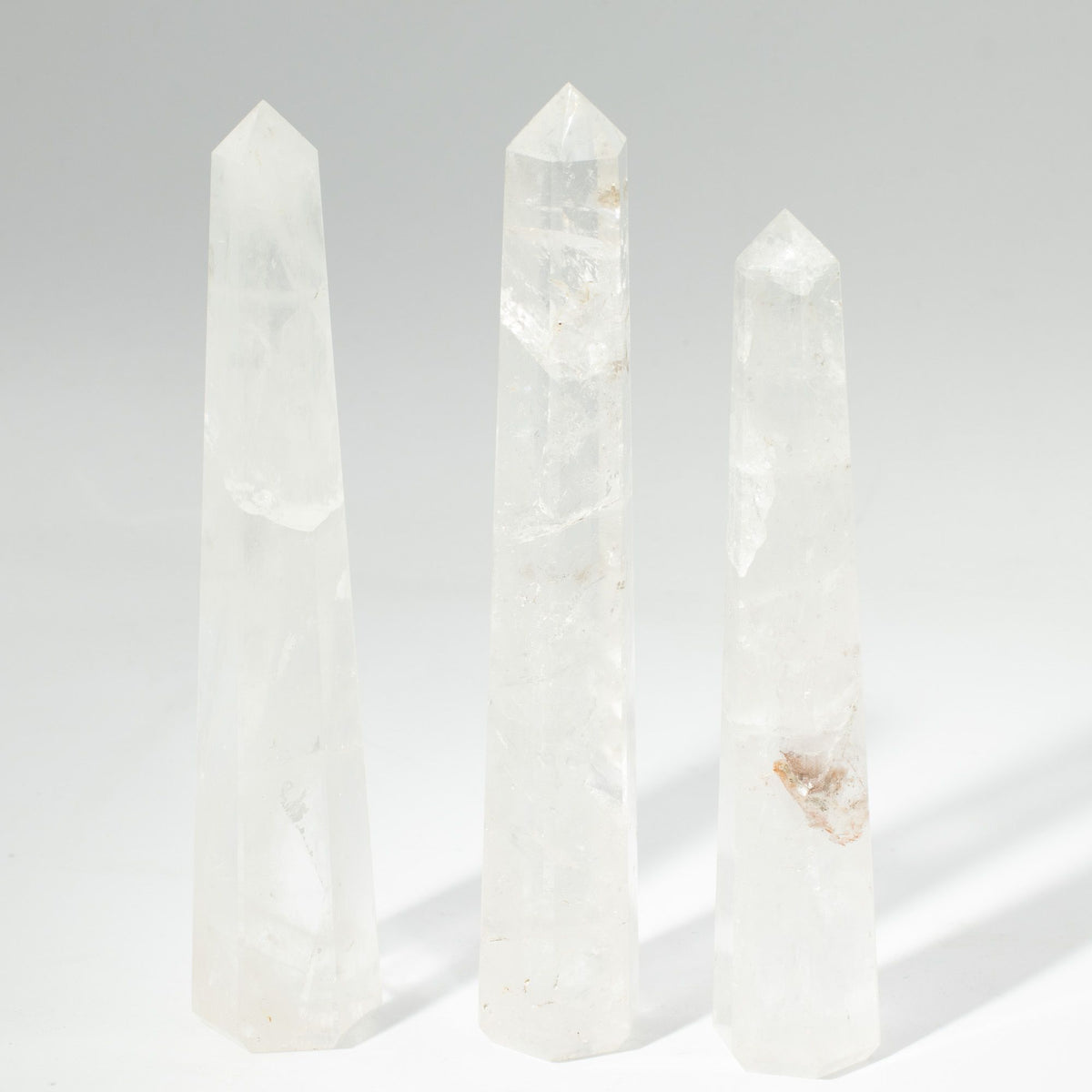 Gemstone Six Face Obelisk Point  - Rock Crystal