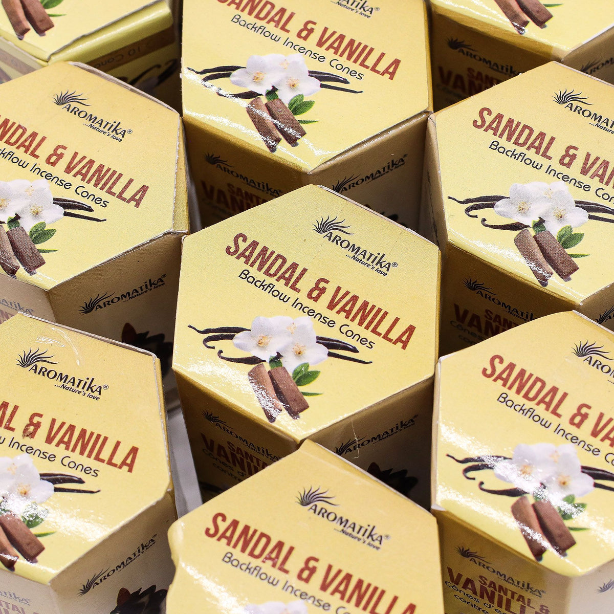 Aromatika Masala Backflow Incense Cones - Sandalwood & Vanilla
