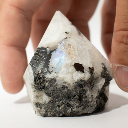 Rainbow Moonstone Gemstone Top Polished Points