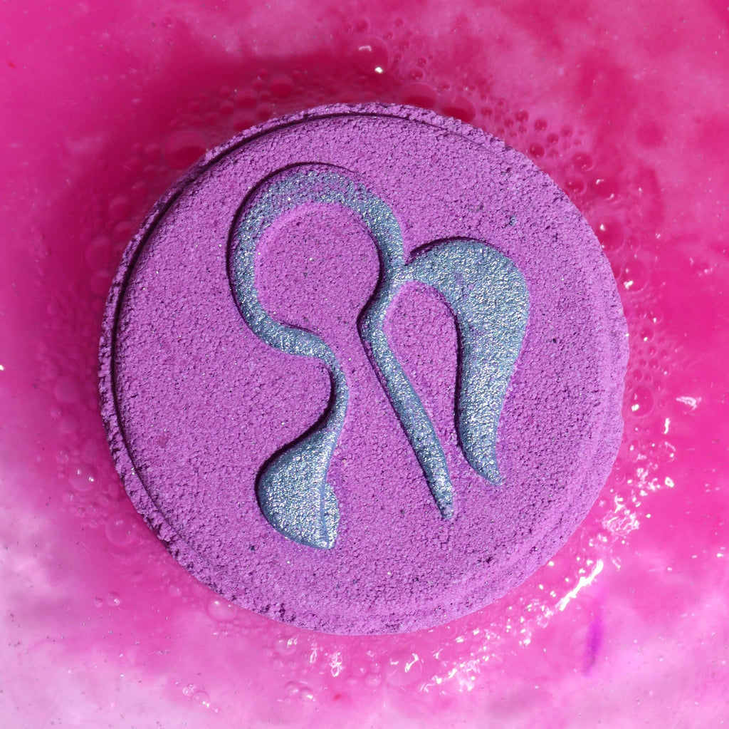Set of Zodiac Bath Fizzers with Horoscope - Virgo