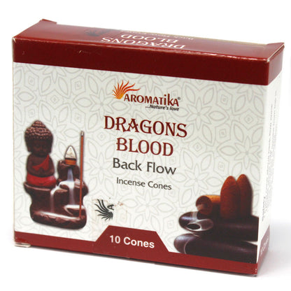 Aromatika Backflow Incense Cones - Dragons Blood