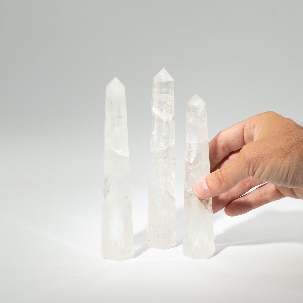 Gemstone Six Face Obelisk Point  - Rock Crystal