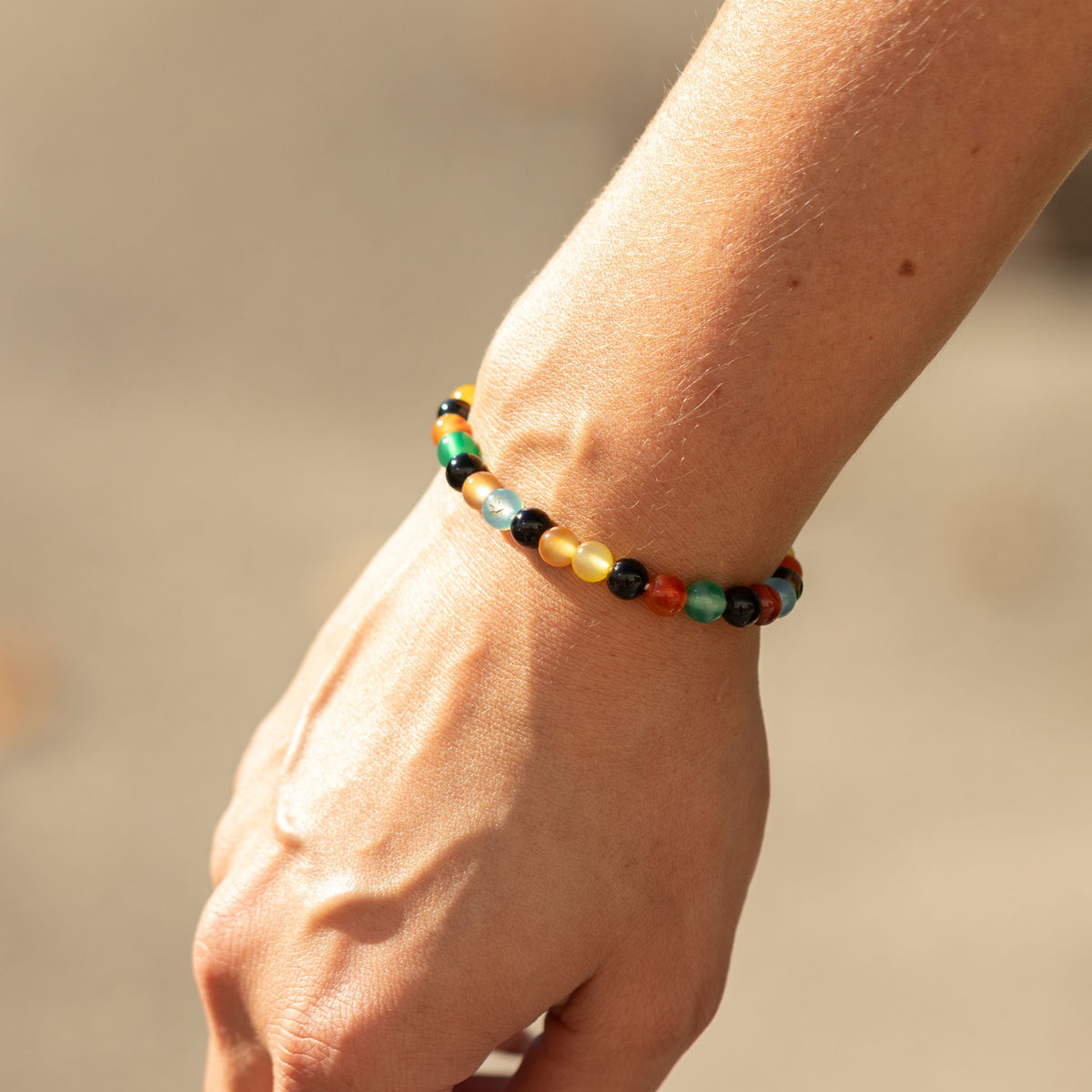 Petite Power Bracelet - Rainbow Jade