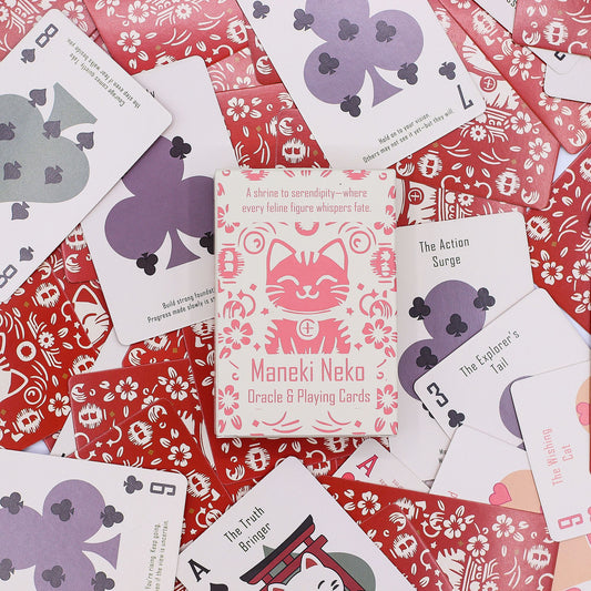 Fortune Cats Oracle Cards - Maneki Neko Deck