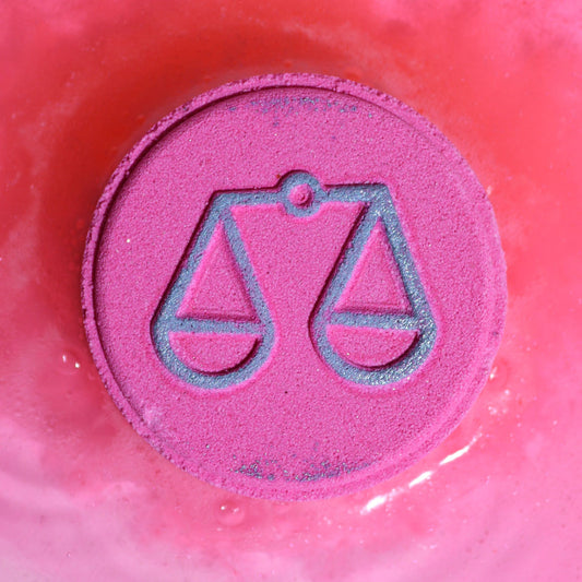 Zodiac Bath Fizzers with Horoscope - Libra