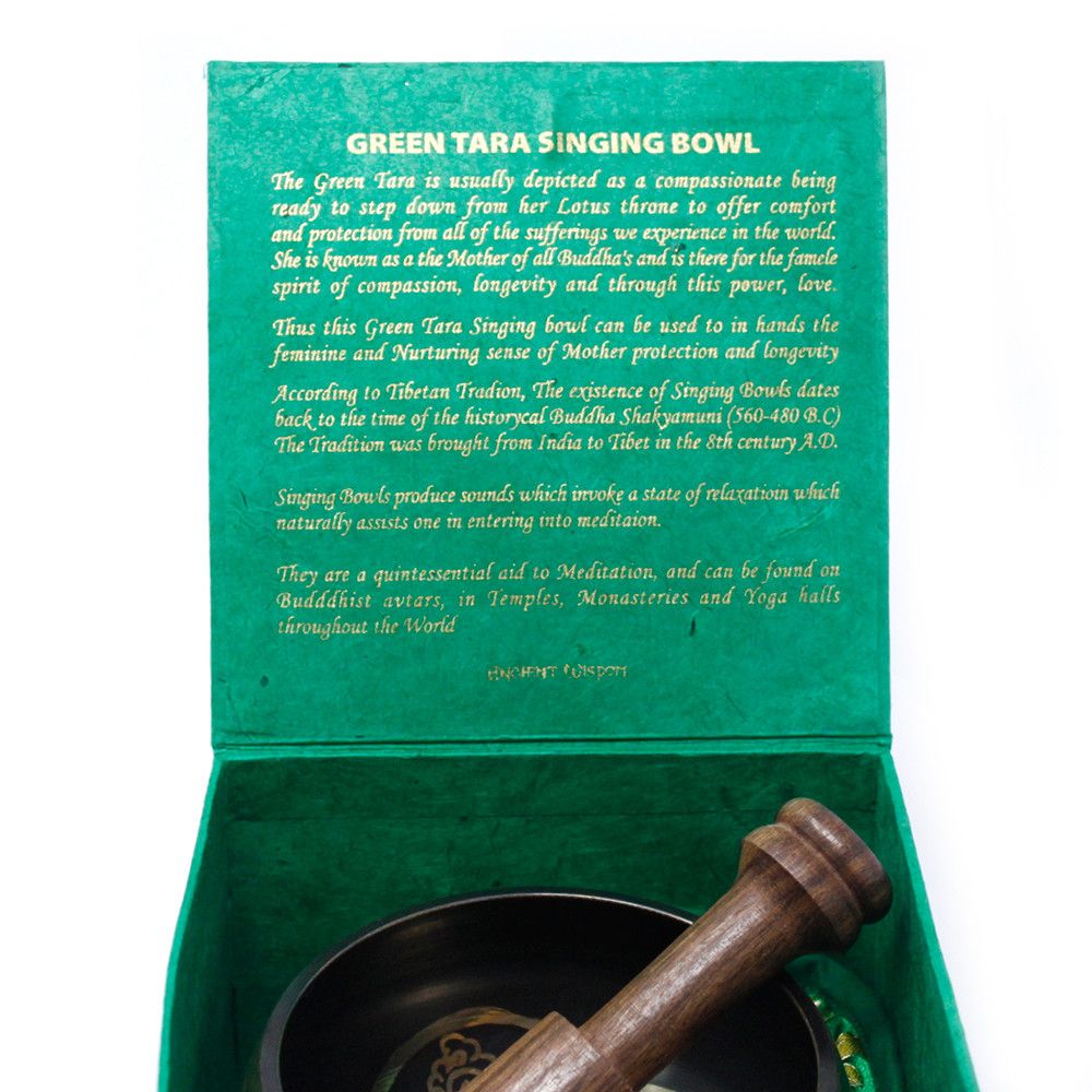 Green Tara Singing Bowl Set