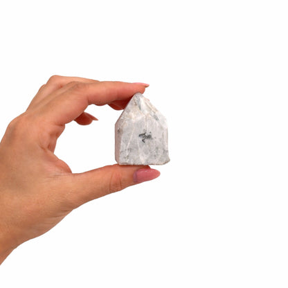 Rainbow Moonstone Gemstone Top Polished Points