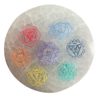 Small Charging Plate - Chakra Design - Colour