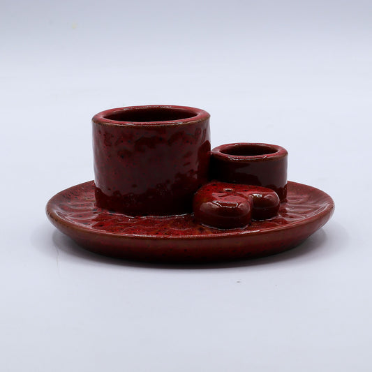 Palo Santo Stick & Smudge Holder - Red