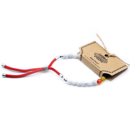 Royal Red String Bracelet - White Howlite Chakra