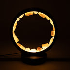 Gemstone Halo Lamp - Zen Body - Rose Quartz