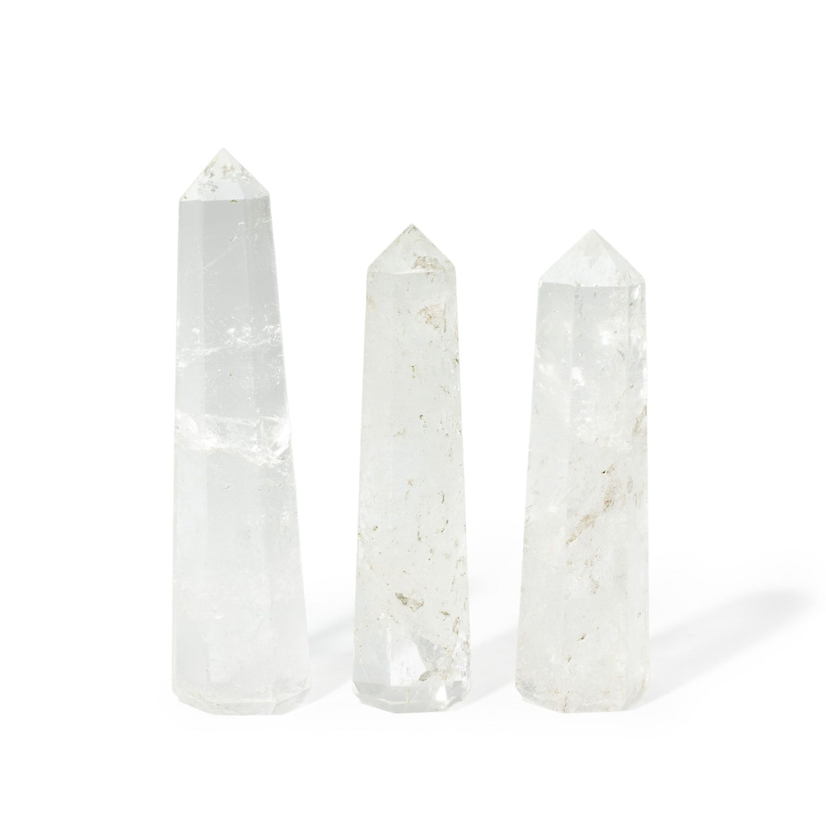 Gemstone Six Face Obelisk Point  - Clear Quartz