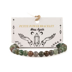Petite Power Bracelet - Moss Agate
