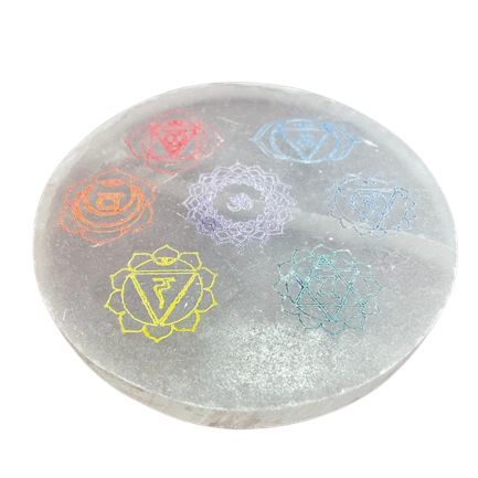 Medium Charging Plate - Chakra Design - Colour