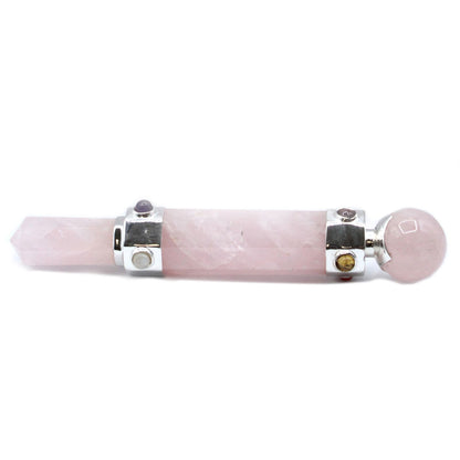 Hexagonal Crystal Healing Wand - Rose Quartz