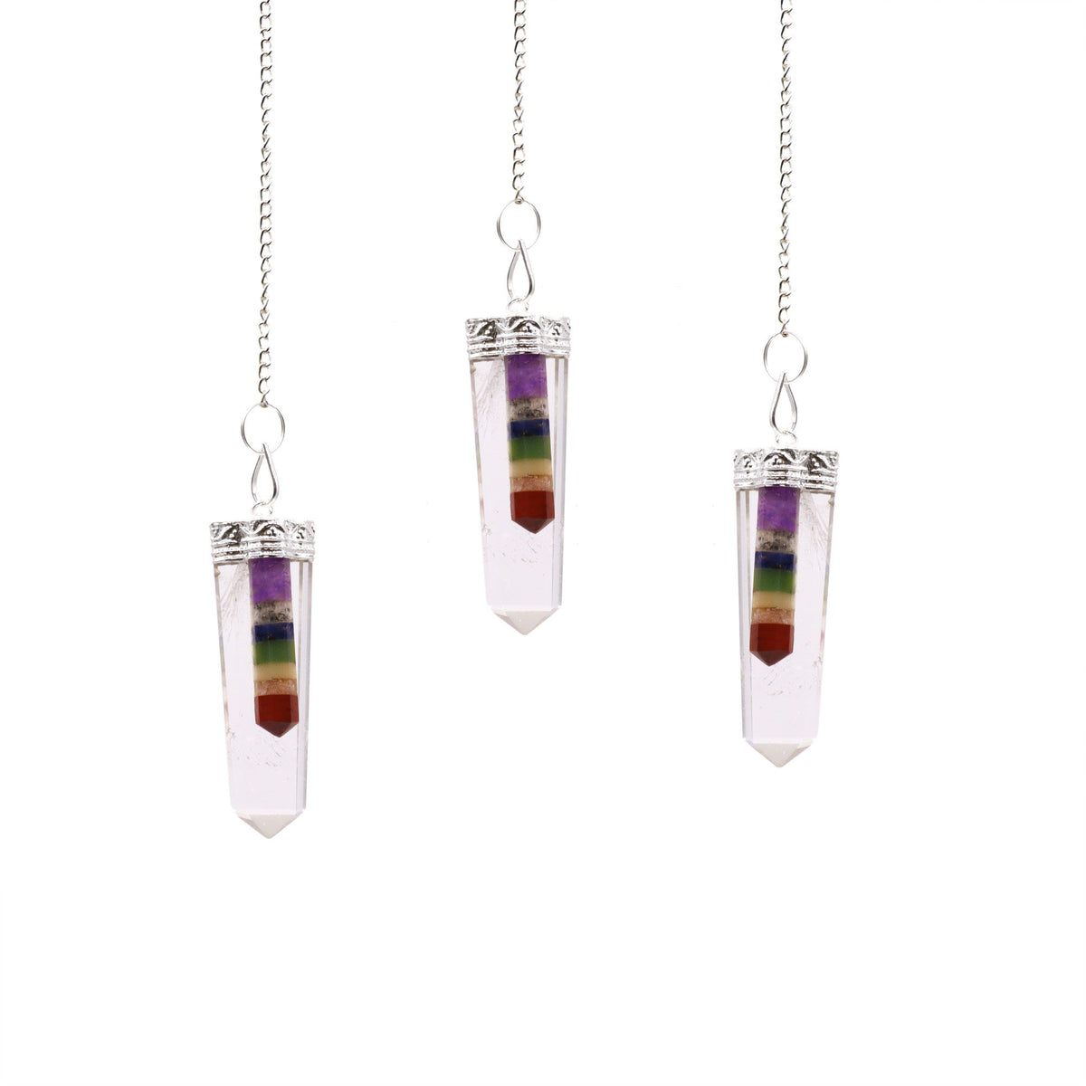Crystal - 7 Chakra Bounded Pendant