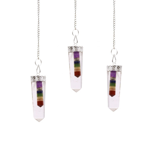 Crystal - 7 Chakra Bounded Pendant