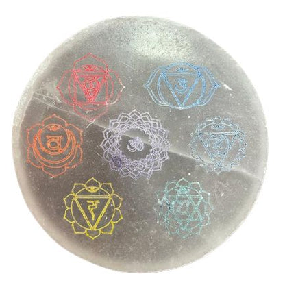 Medium Charging Plate - Chakra Design - Colour