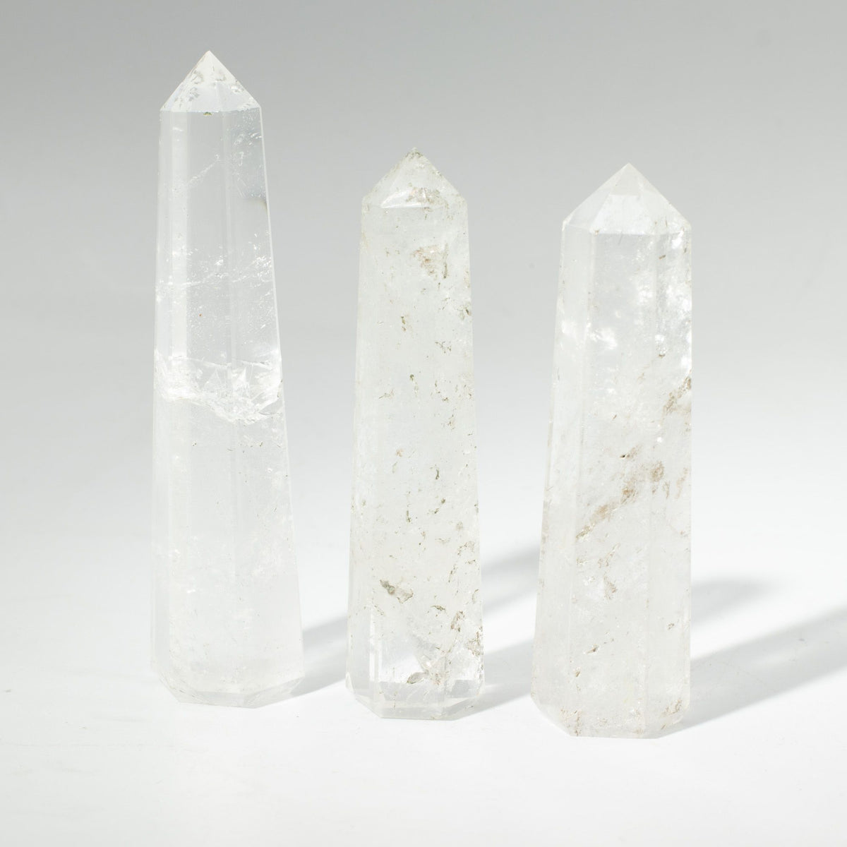 Gemstone Six Face Obelisk Point  - Clear Quartz