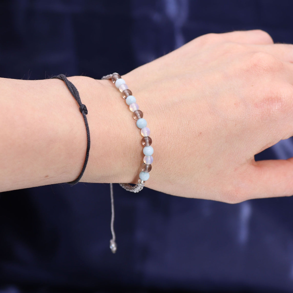 Zodiac Candle & Gemstone Bracelet - Cancer