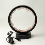 Gemstone Halo Lamp - Zen Body - Rose Quartz