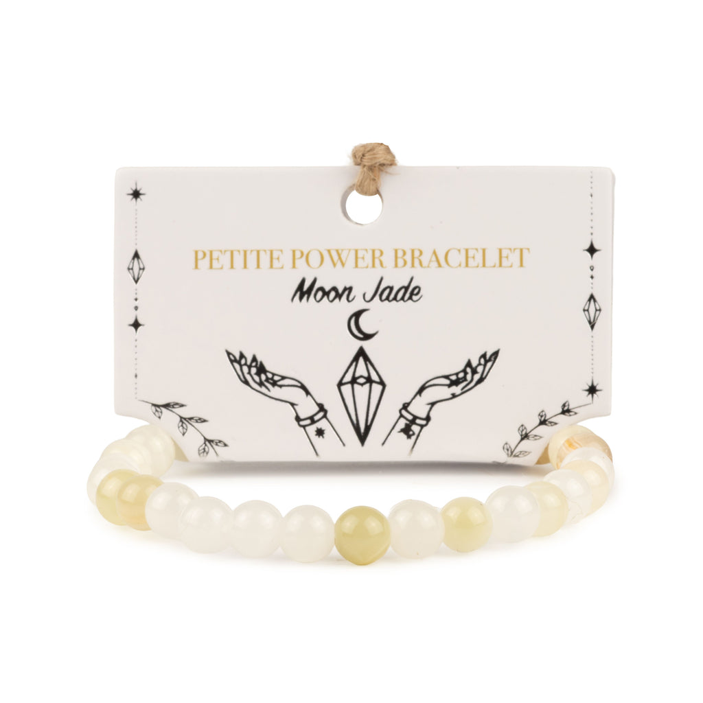 Petite Power Bracelet - Moon Jade