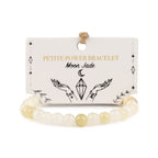 Petite Power Bracelet - Moon Jade